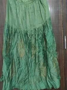 Green Printed Kurta set