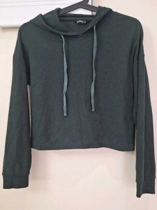 💚Trendy Dark Green Waffle Knit Hoodie💚