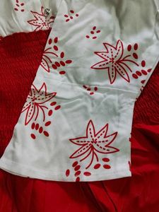 Cute Red &amp; White Dress