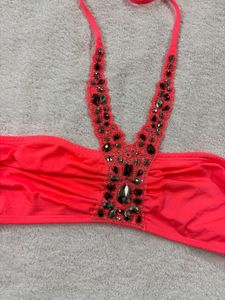 H&amp;M Desi Core Embellished Bikini Top