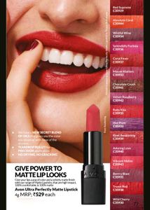 Avon Brand New Perfectly Matte Lipsticks Set Of 10