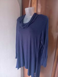 Elegant Cowl Neck Tunic Top