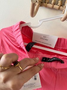 Pink Cotton Leggings