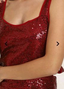 Sparkling Red Sequin Bodycon Dress❤️🥀