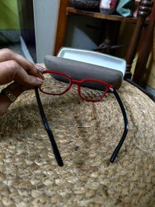 Vincent Chase Red Rectangle Eye Glasses