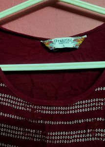 Maroon Kurti