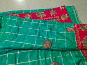 Sea Green Fancy Saree