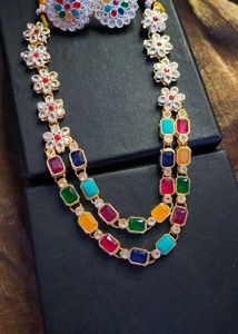 Multicolour Partywear Jewellery Set