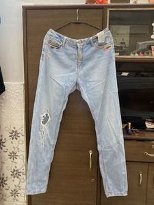 Ripped Light Wash Jeans