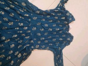 Stylish Teal Ethnic dress