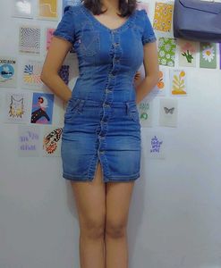 ONLY Denim Bodycon Dress