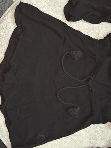 Black Off Shoulder Playsuit