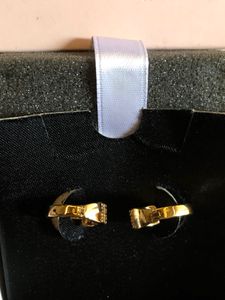 GOLD PLATED HOOP EARRINGS 🌟