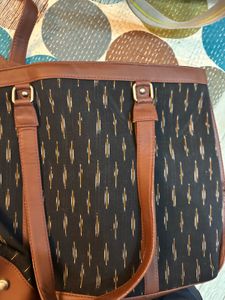 Ikat Print Tote Bag
