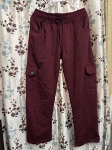 Maroon Cargo Sweatpants