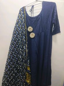 Navya Blue Suit Set XXL With Dupatta