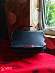 Classic Black Top Handle Bag