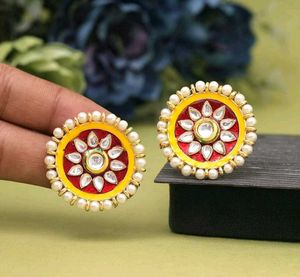 Earrings (Meenakari)