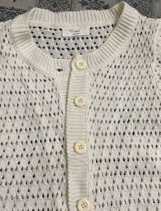 White Knit Cardigan