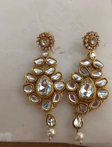 Kundan &amp; Pearls Jewellery Set For Women