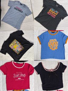 Tee Bundle - 6 T-shirts - Size -S/M