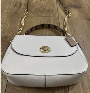 Coach White Handbag
