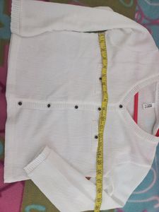 White Shirt With Cute Button Detailing