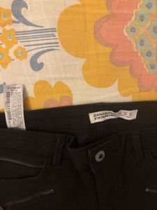 ZARA Black Western Jeans for Women