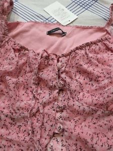 Floral Print Crop Top