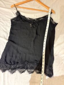 Black Lace Trim Cami
