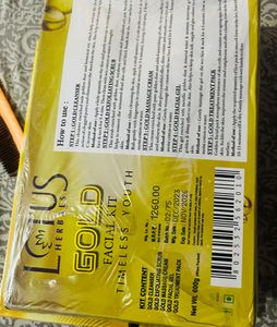 L&#39;Oreal &amp; Lotus Gold Facial Kits 2 Kit Combo