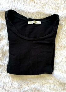 Zara Trafaluc Black Twisted Tshirt( Women&#39;s)
