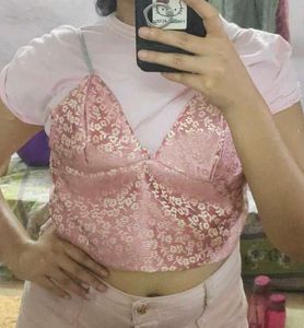 Pink Bralette Top