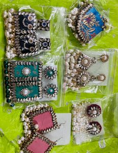 Le bijouxistic Fabric Earrings For Women Girls, Ha