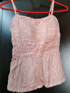 Cute Pink Lace Cami Top