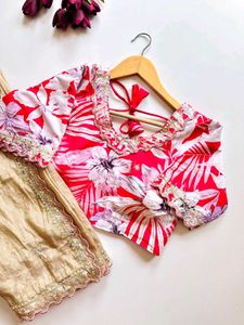 🆕️🆕️Elegant nude crush saree