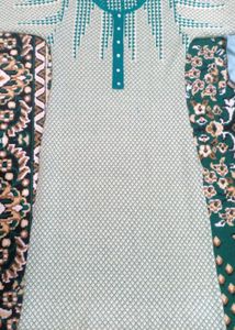 FIROZI GREEN LONG SWEATER KURTI FOR WOMEN