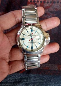 Tommy Hilfiger Analog Silver Dial Men's Watch