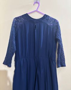 Elegant Navy Blue Maxi Dress