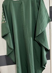 Geometric Yoke Design Crepe Kaftan