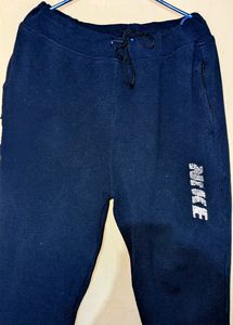 Men Navy Blue Track Pant