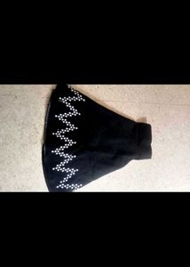 Cute Black A-Line Mini Skirt