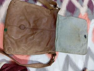 Vintage Leather Messenger Bag