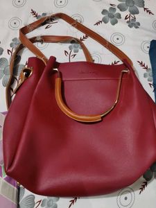Dezzberry Maroon Handbag