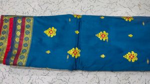 Silk Saree Embroidery In Coins