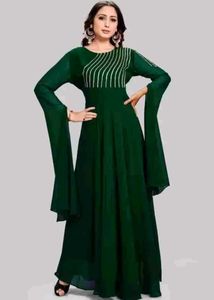 Elegant Green Ethnic Gown
