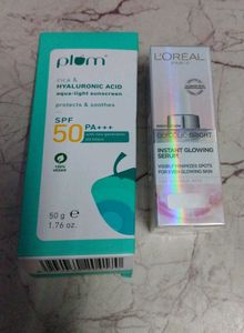 Suncream & Face Serum