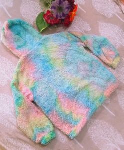 TRENDY FASHIONABLE TIE N DYE FLEECE HOODIE (S)
