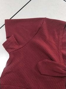 Crop Top Maroon