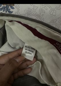 Will&#39;s Grey Striped Trousers